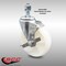 Service Caster 5 Inch SS Nylon Wheel Swivel 12mm Threaded Stem Caster with Brake SCC SCC-SSTS20S514-NYS-TLB-M1215 - alternate 2